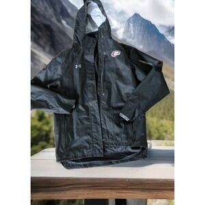 Richard‎ Petty Vintage Under Armour Rain Jacket Brimmed Hood. Med. NASCAR TOUGH